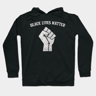 Black Lives Matter - Faded/Vintage Style Black Power Fist #2 Hoodie